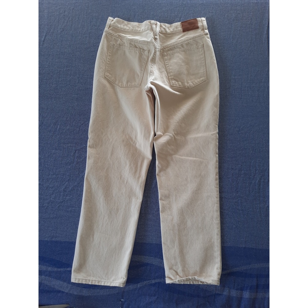 J.Crew Slouchy Boyfriend Jeans Cream Off-White Straight Leg Size 28 Re-Imagined - Picture 3 of 9